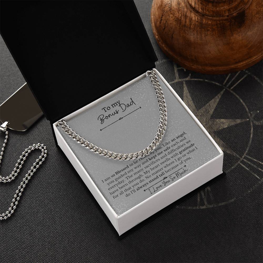 To My Dad-You are a Bonus-Thank You |Cuban Chain