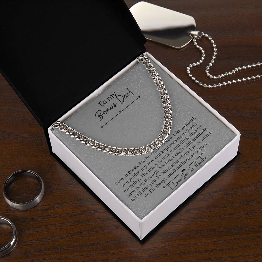 To My Dad-You are a Bonus-Thank You |Cuban Chain