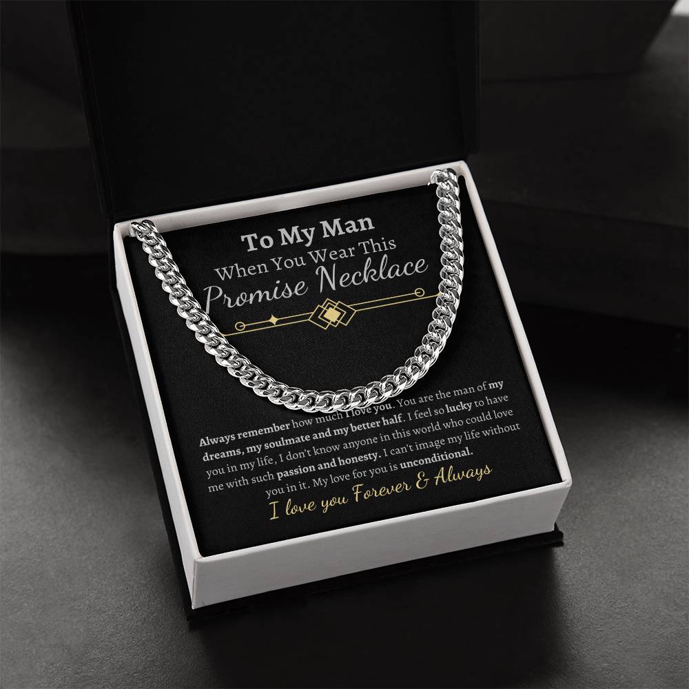 To My man-Promise Necklace
