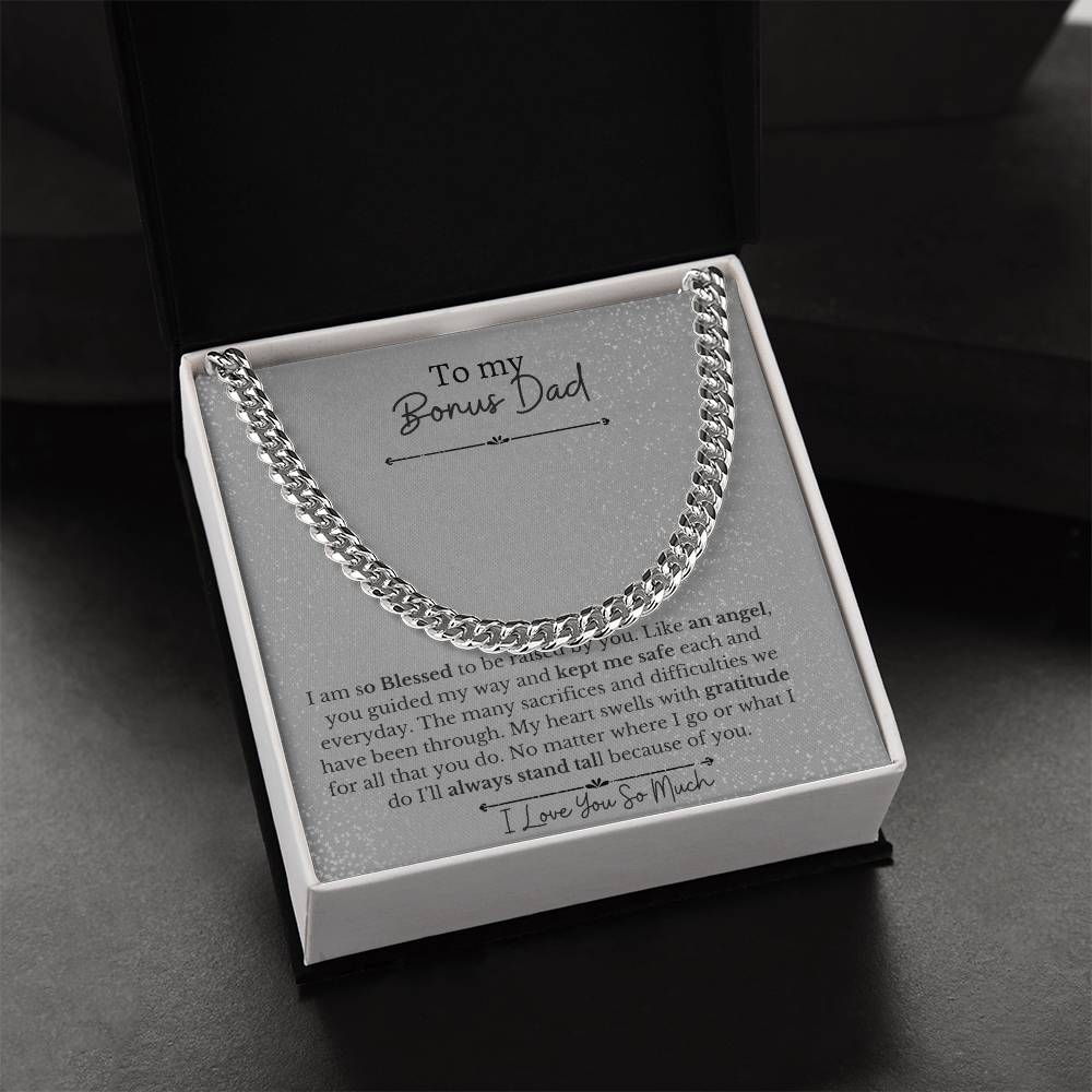 To My Dad-You are a Bonus-Thank You |Cuban Chain
