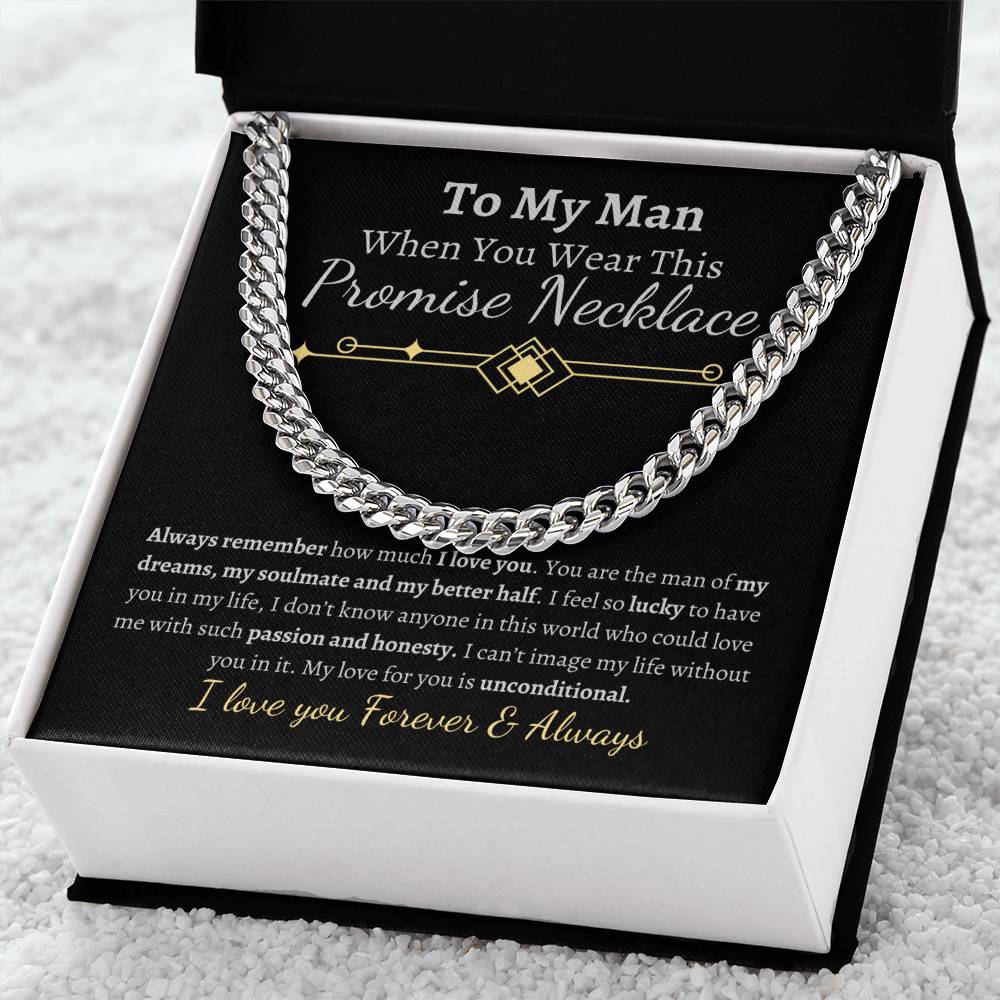 To My man-Promise Necklace