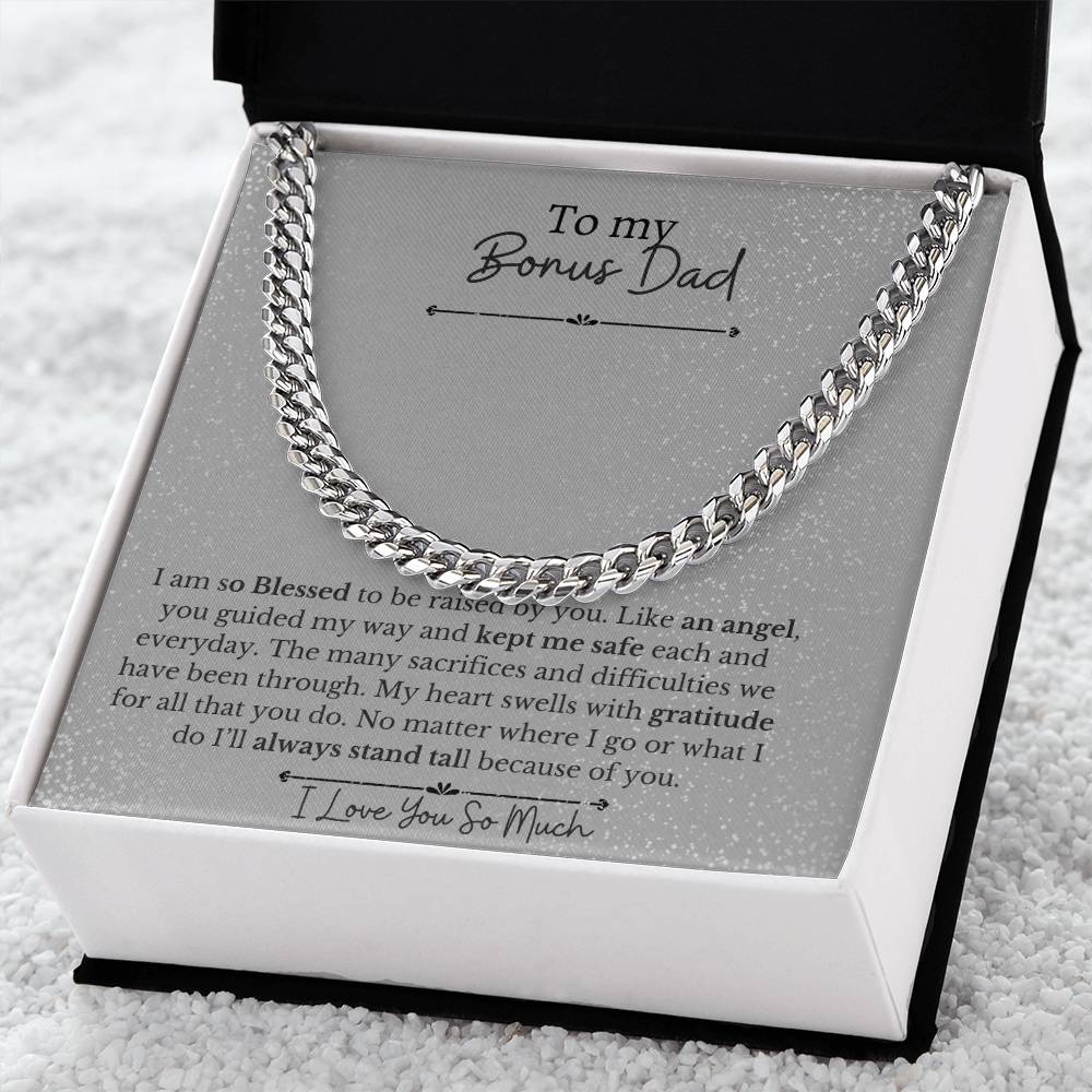 To My Dad-You are a Bonus-Thank You |Cuban Chain