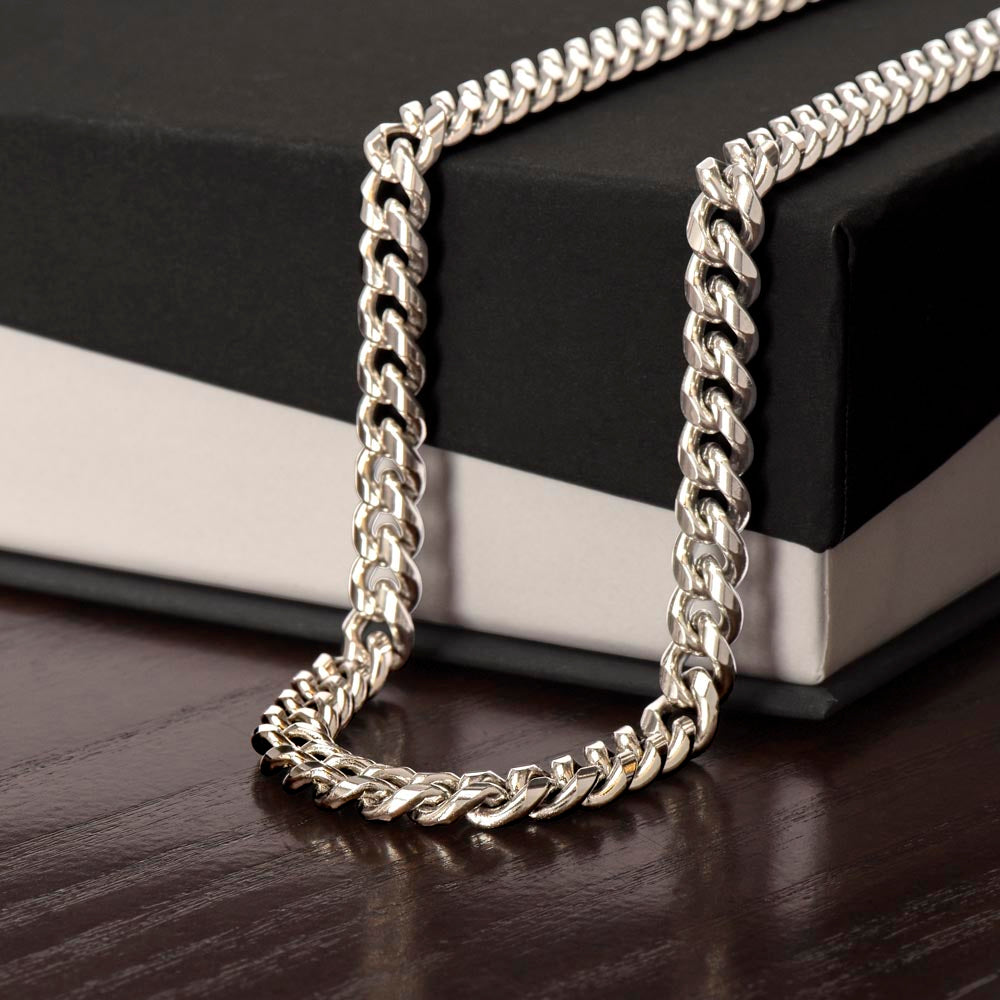 To My Dad-You are a Bonus-Thank You |Cuban Chain