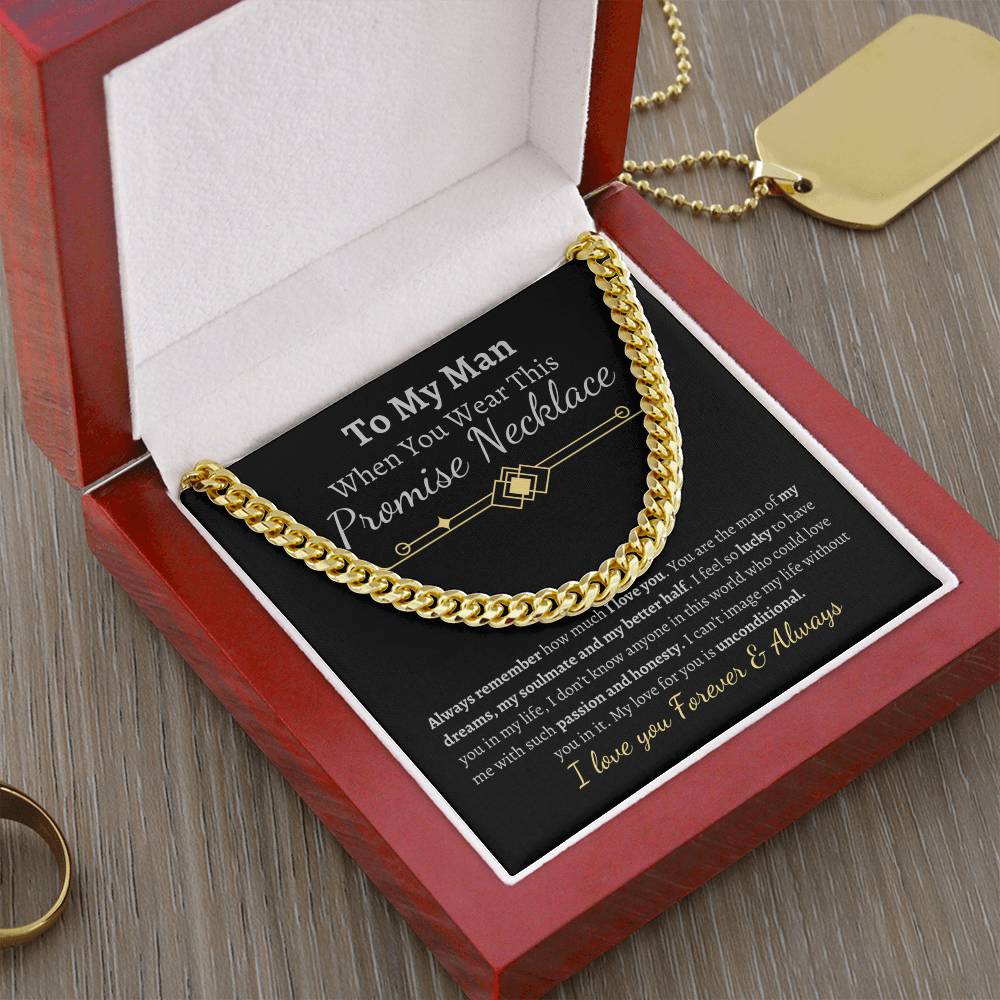 To My man-Promise Necklace