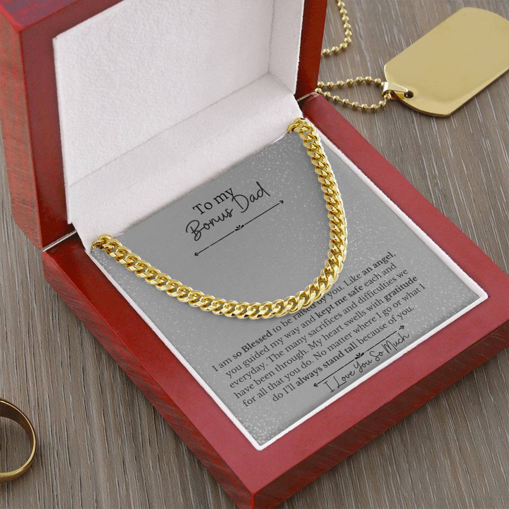 To My Dad-You are a Bonus-Thank You |Cuban Chain