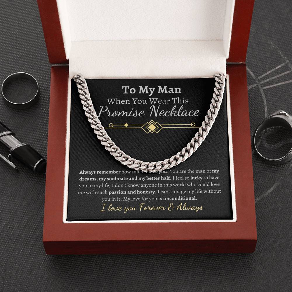 To My man-Promise Necklace