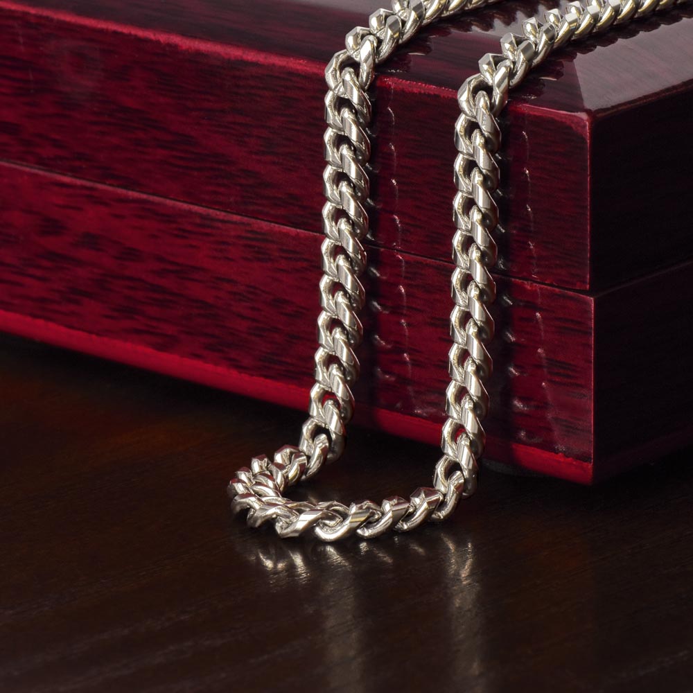 To The Best Dad Ever-Cuban Chain Necklace
