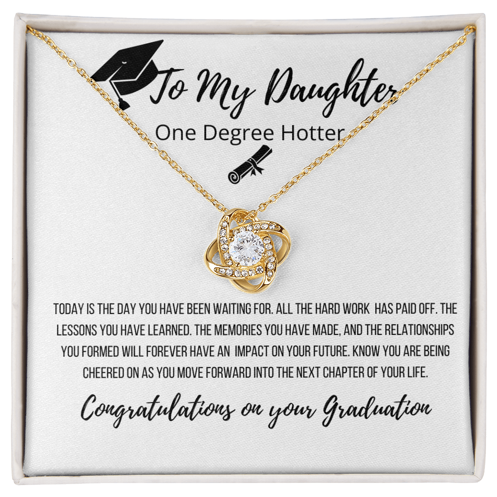 To My Daughter | Congratulations On Your Success Graduation Necklace