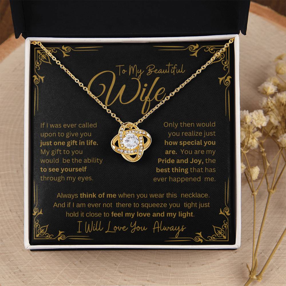 I WILL ALWAYS LOVE YOU FOREVER | KNOT NECKLACE