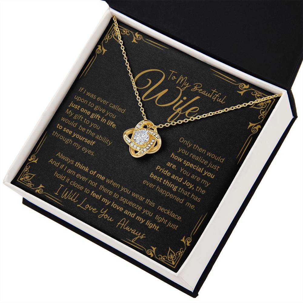 I WILL ALWAYS LOVE YOU FOREVER | KNOT NECKLACE