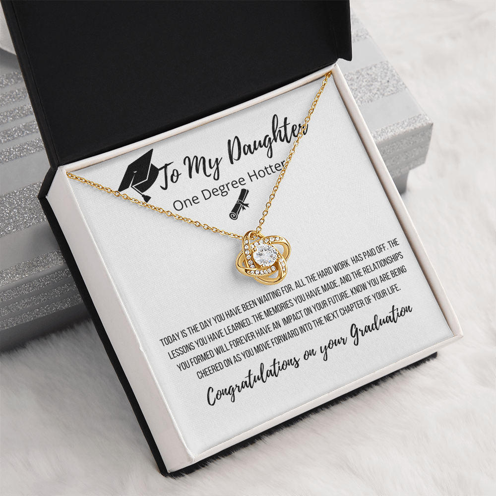 To My Daughter | Congratulations On Your Success Graduation Necklace