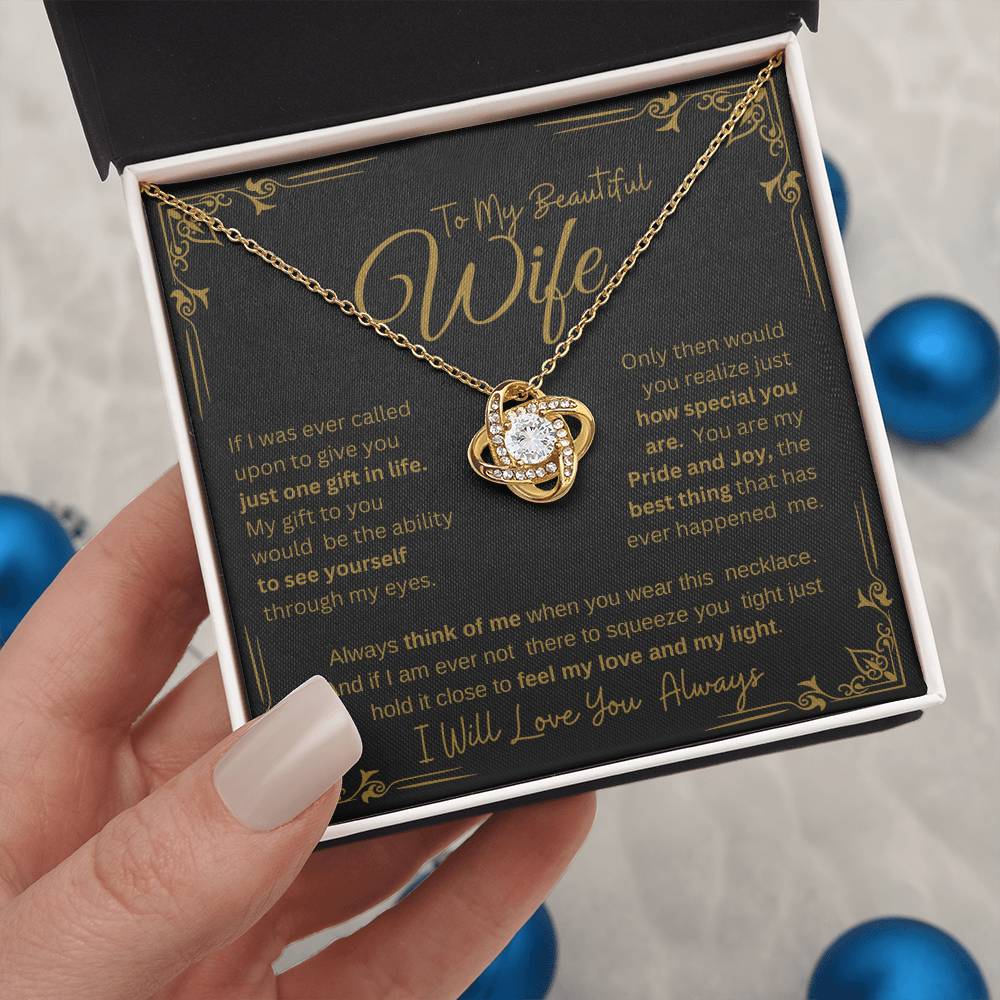 I WILL ALWAYS LOVE YOU FOREVER | KNOT NECKLACE