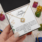 MY DAUGHTER YOU HAVE A HEART OF GOLD| LOVE KNOT NECKLACE