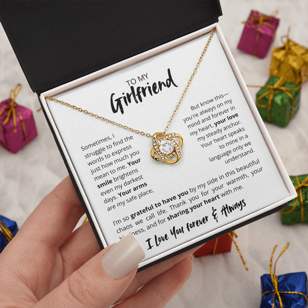 To My Girlfriend – Thanks You For Sharing Your Heart Romantic Message Card