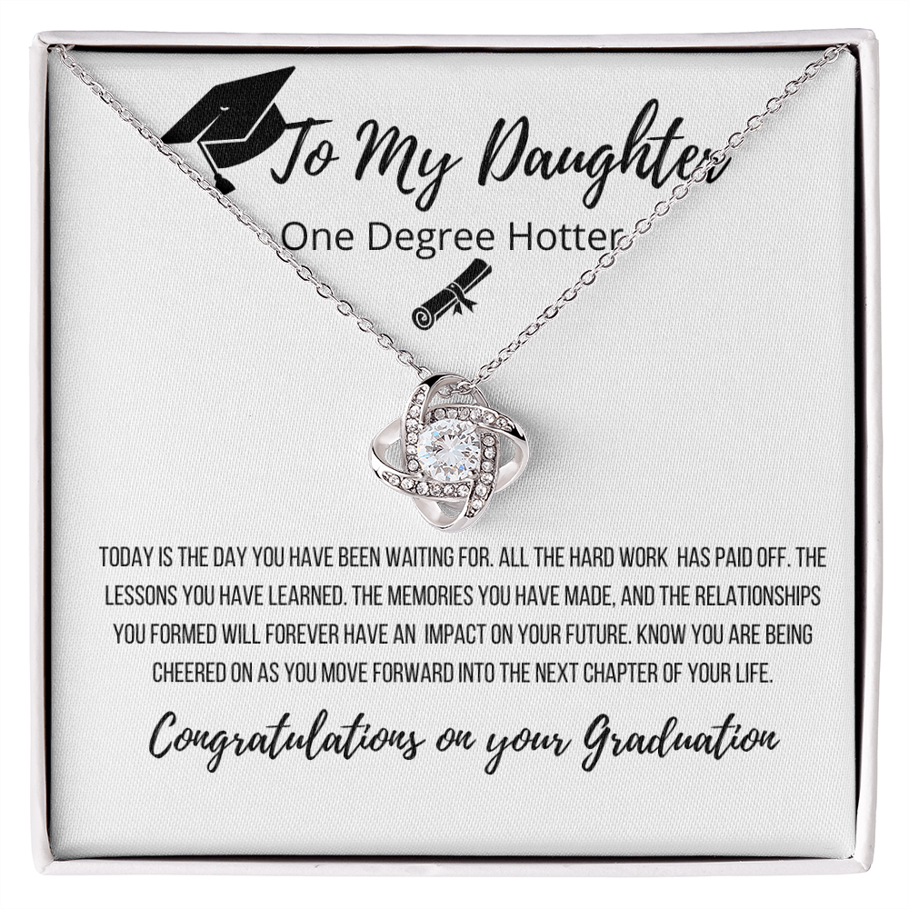 To My Daughter | Congratulations On Your Success Graduation Necklace
