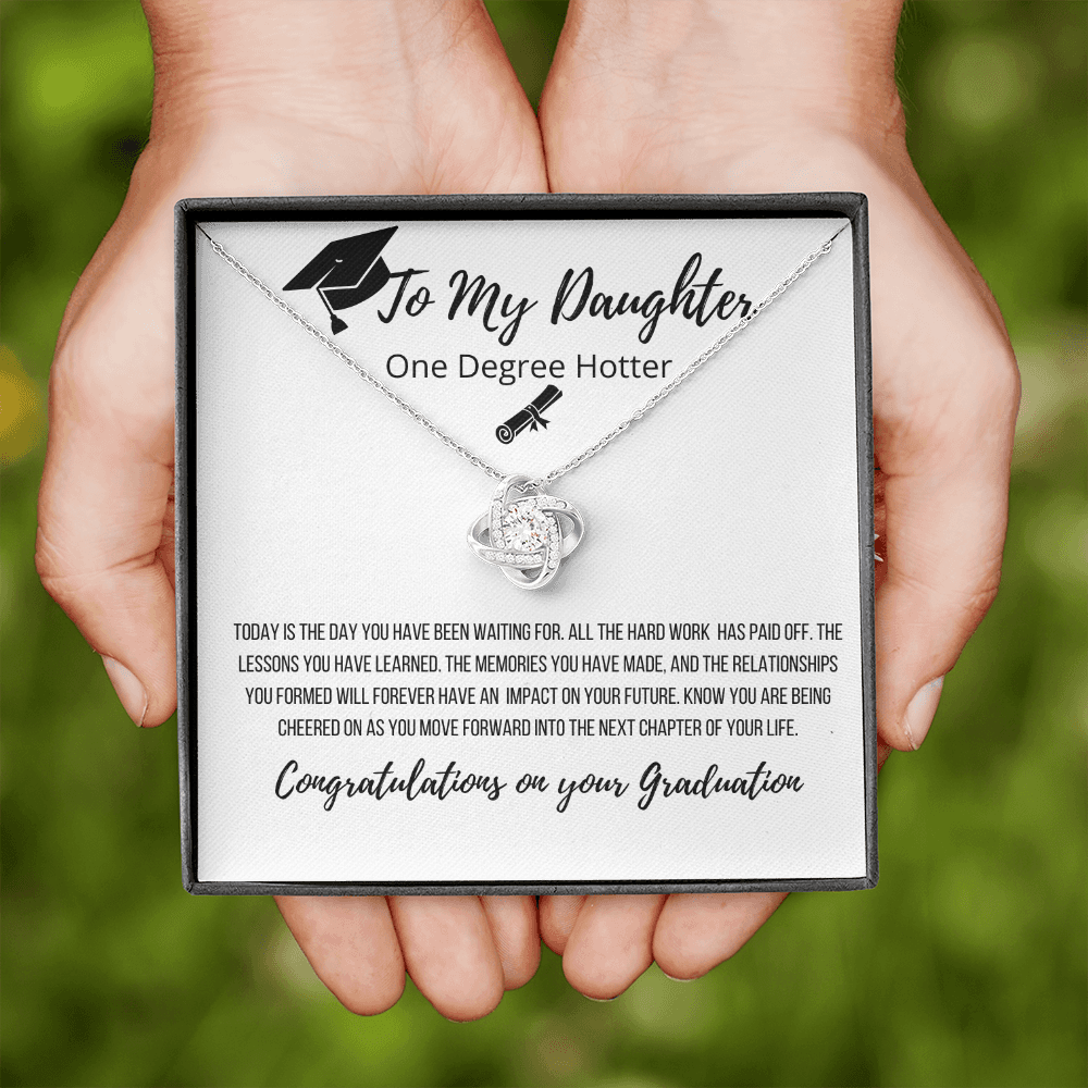 To My Daughter | Congratulations On Your Success Graduation Necklace