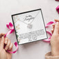 MY DAUGHTER YOU HAVE A HEART OF GOLD| LOVE KNOT NECKLACE