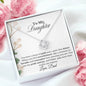 MY DAUGHTER YOU HAVE A HEART OF GOLD| LOVE KNOT NECKLACE