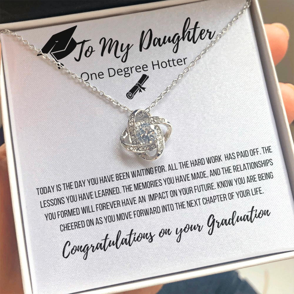 To My Daughter | Congratulations On Your Success Graduation Necklace