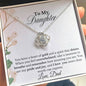 MY DAUGHTER YOU HAVE A HEART OF GOLD| LOVE KNOT NECKLACE