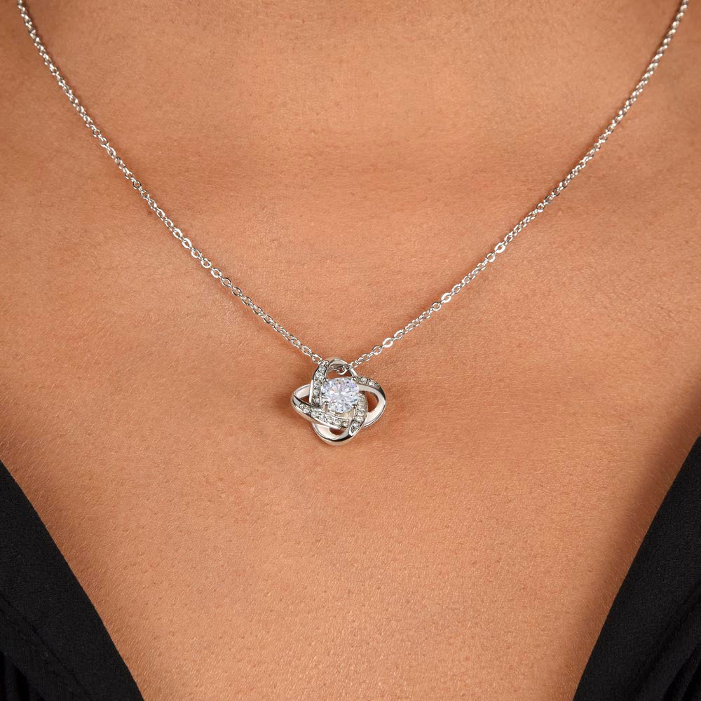 MY DAUGHTER " YOU FILL MY HEART WITH PRIDE"|LOVEKNOT NECKLACE