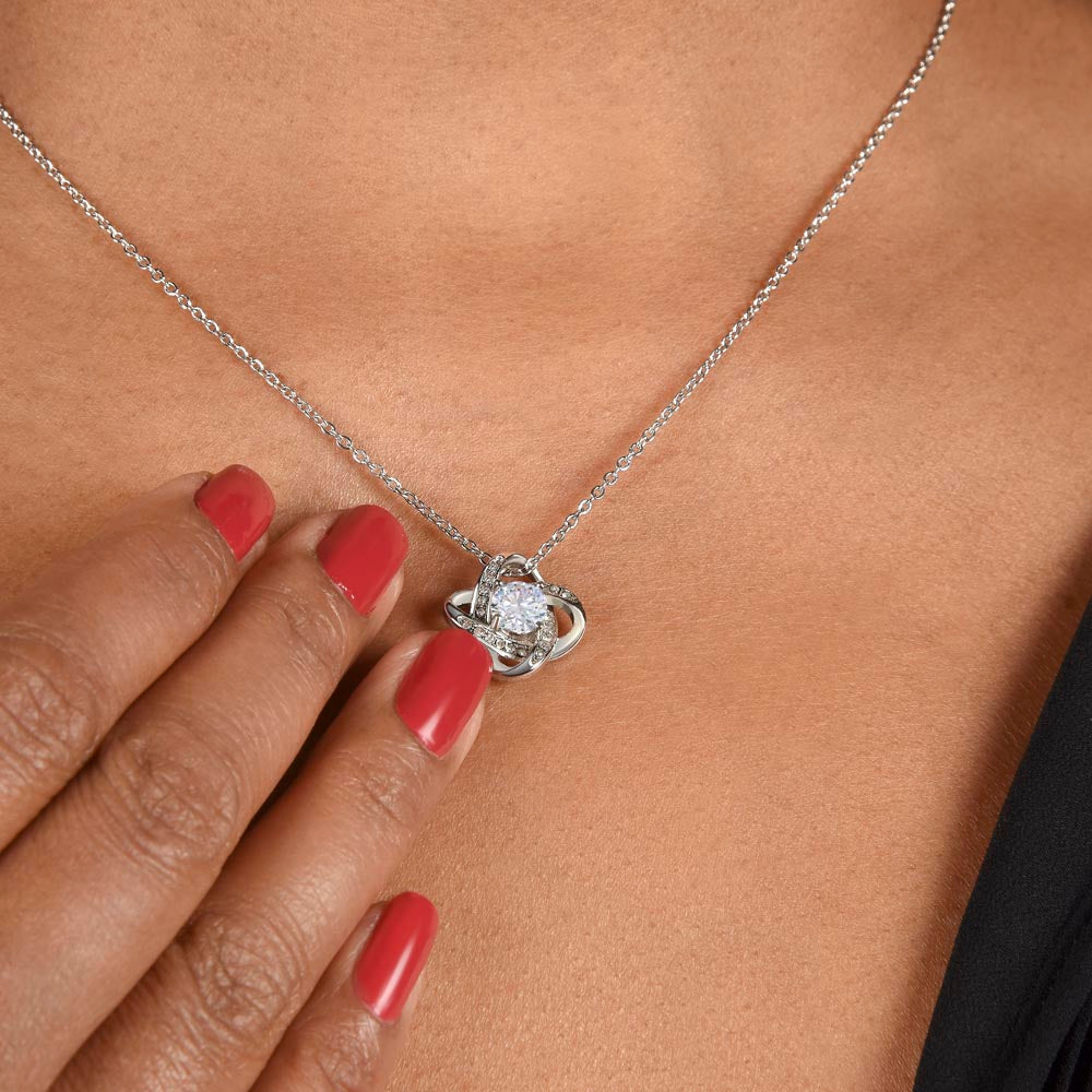 To my Daughter, Love Dad| Love Knot Necklace