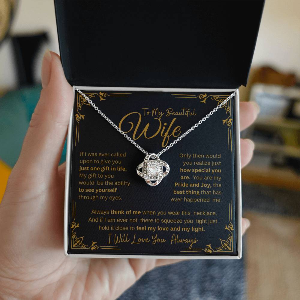 I WILL ALWAYS LOVE YOU FOREVER | KNOT NECKLACE
