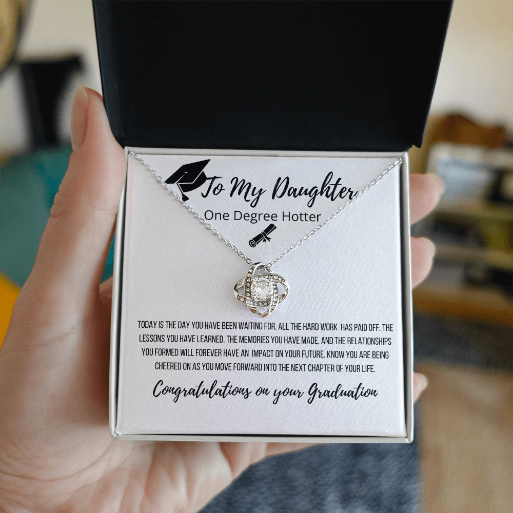 To My Daughter | Congratulations On Your Success Graduation Necklace