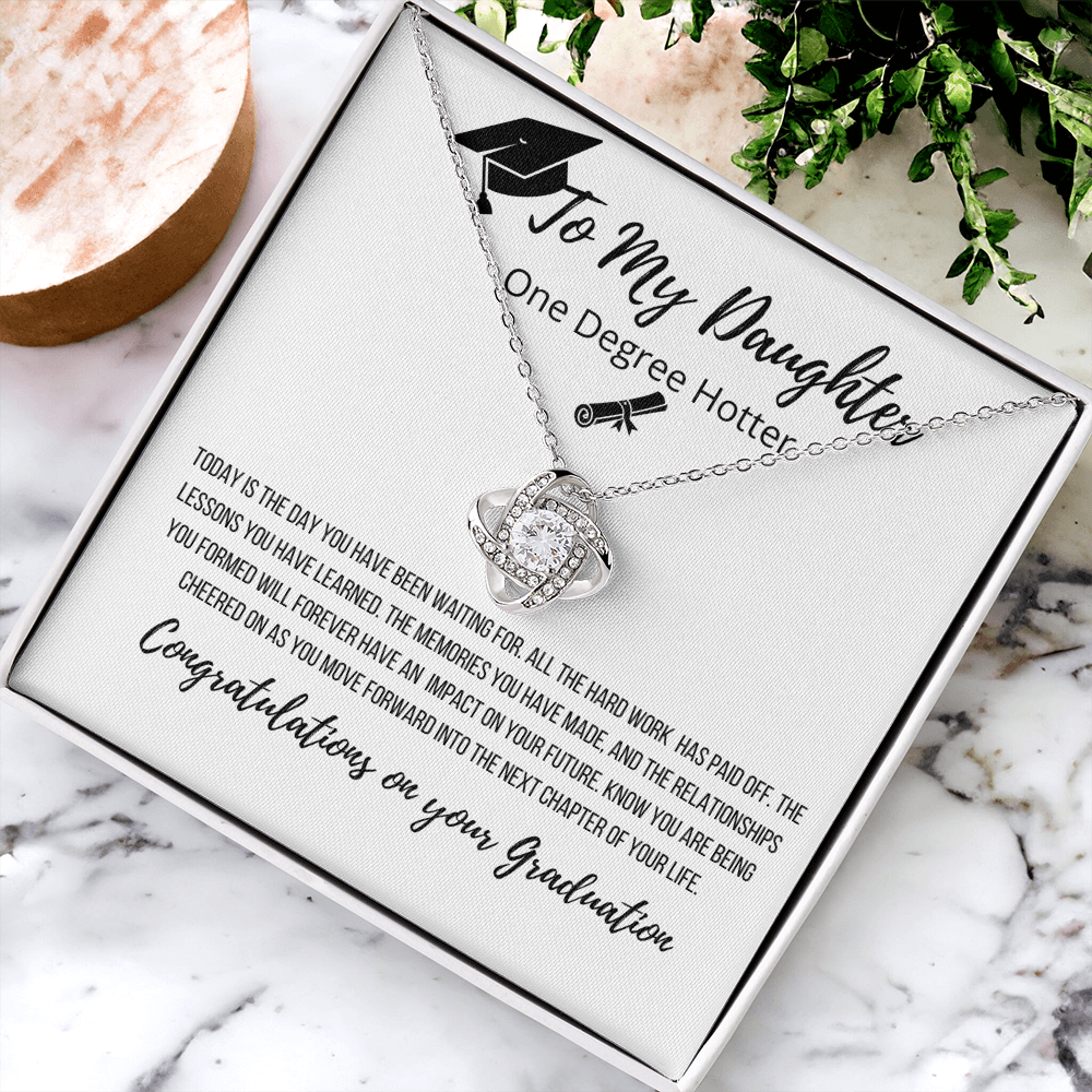 To My Daughter | Congratulations On Your Success Graduation Necklace