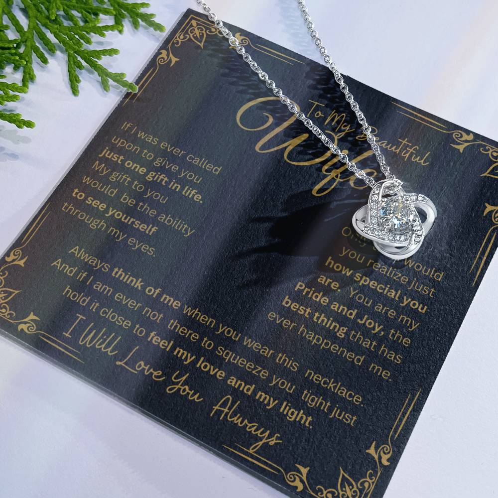 I WILL ALWAYS LOVE YOU FOREVER | KNOT NECKLACE