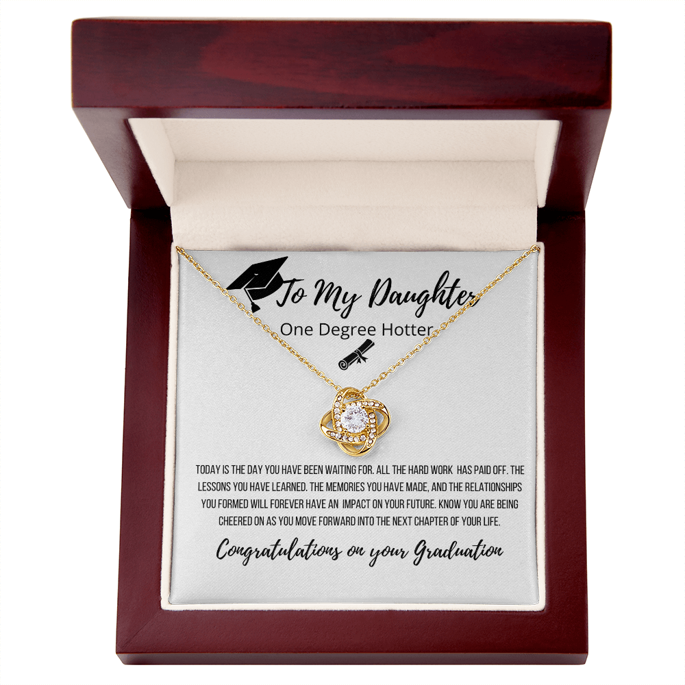 To My Daughter | Congratulations On Your Success Graduation Necklace