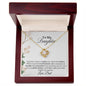 MY DAUGHTER YOU HAVE A HEART OF GOLD| LOVE KNOT NECKLACE