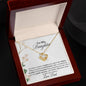 MY DAUGHTER YOU HAVE A HEART OF GOLD| LOVE KNOT NECKLACE