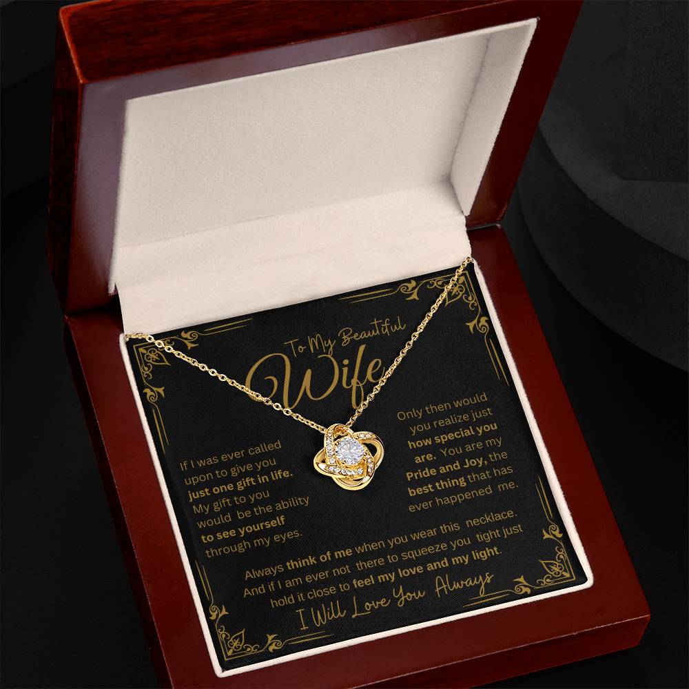 I WILL ALWAYS LOVE YOU FOREVER | KNOT NECKLACE