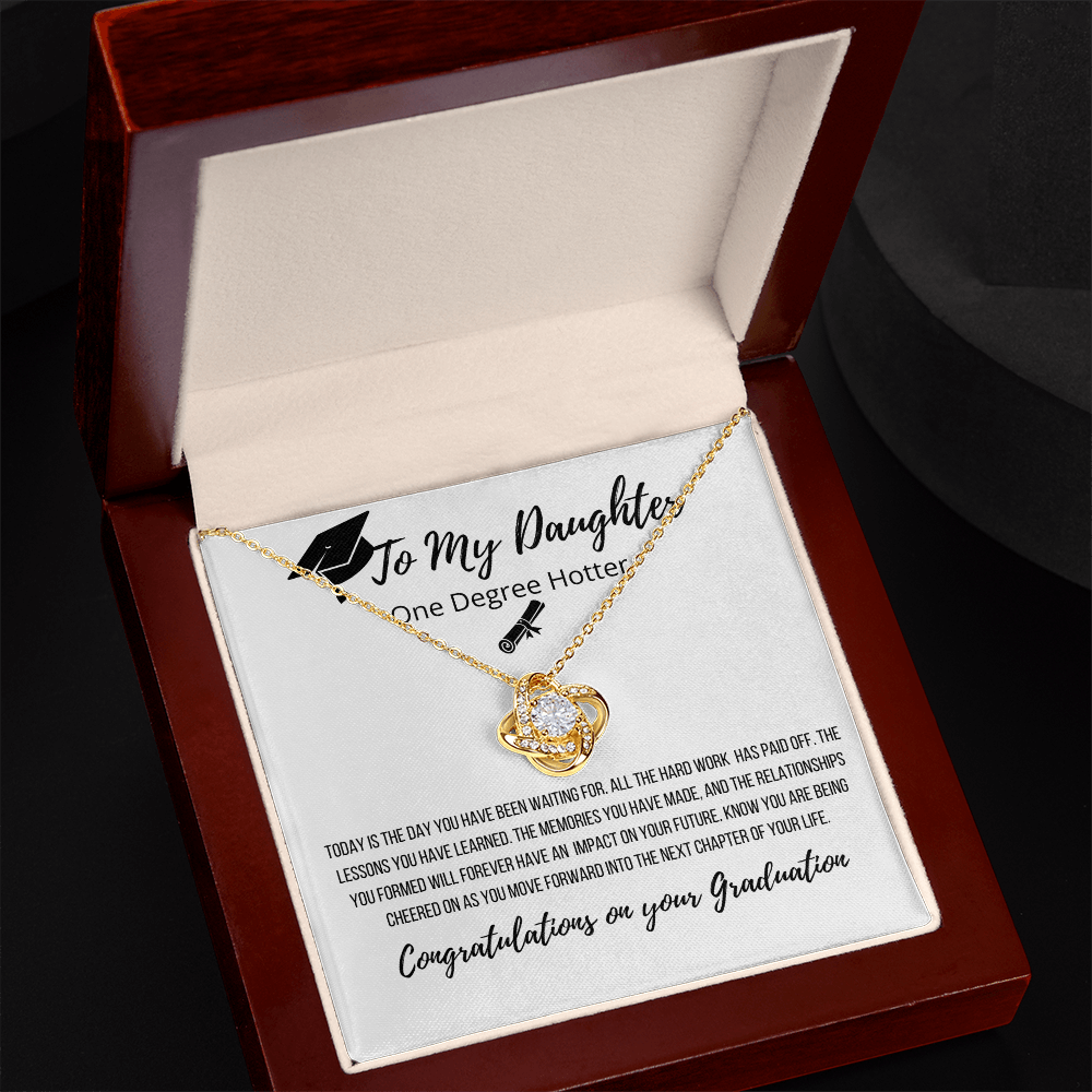 To My Daughter | Congratulations On Your Success Graduation Necklace