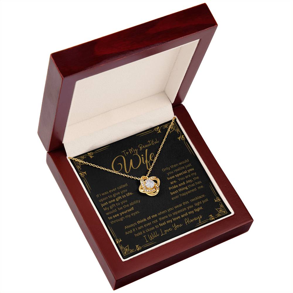 I WILL ALWAYS LOVE YOU FOREVER | KNOT NECKLACE
