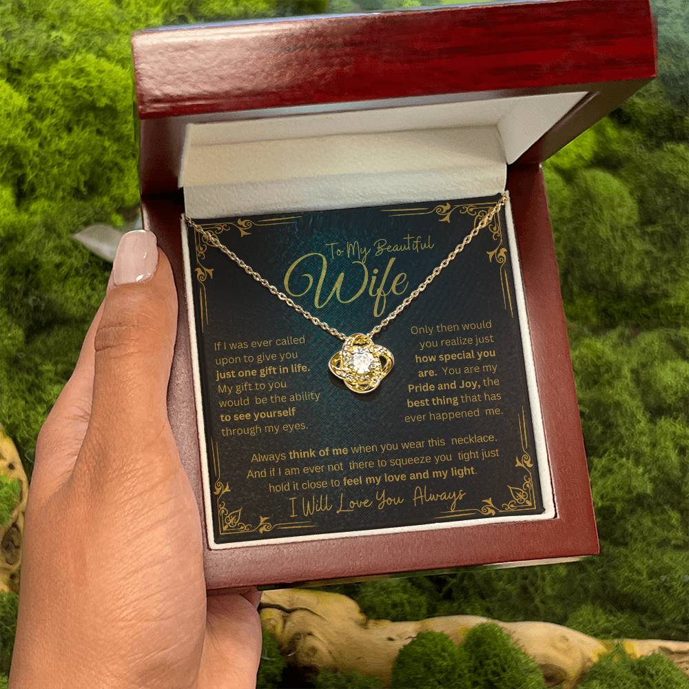 I WILL ALWAYS LOVE YOU FOREVER | KNOT NECKLACE