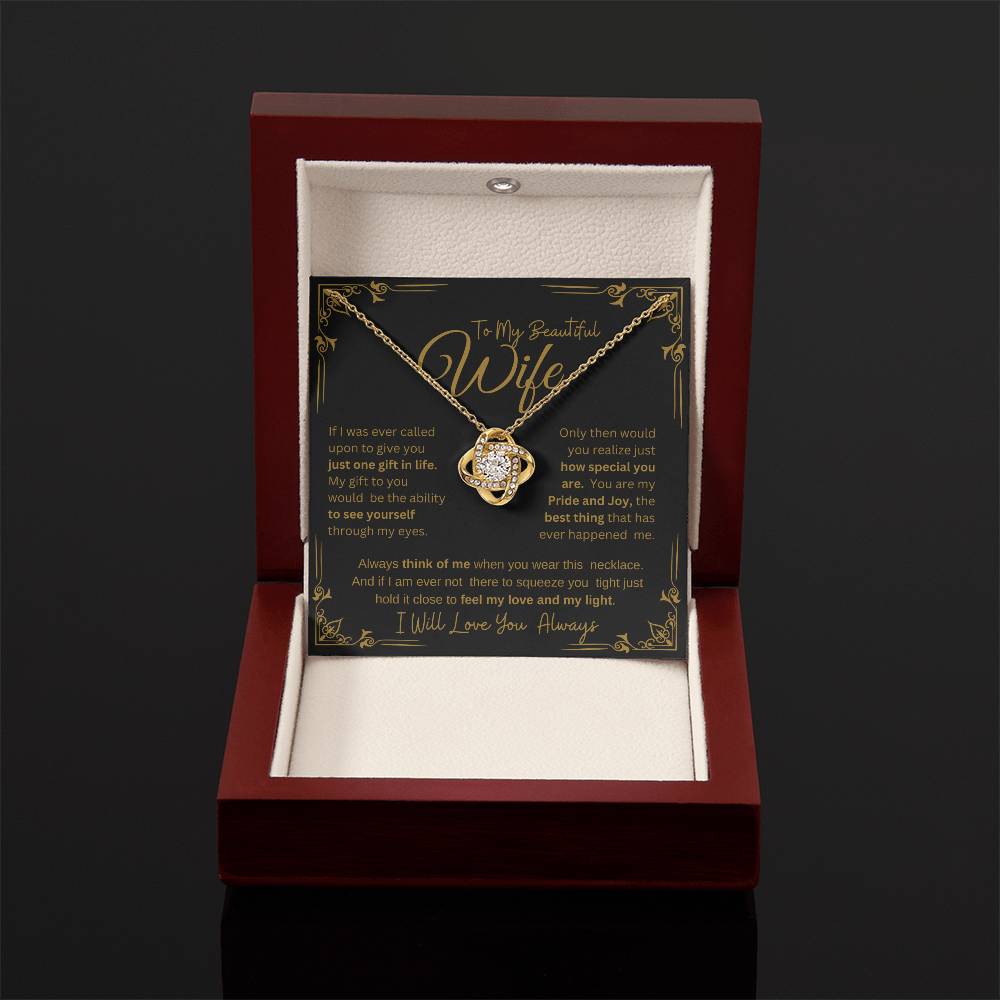 I WILL ALWAYS LOVE YOU FOREVER | KNOT NECKLACE