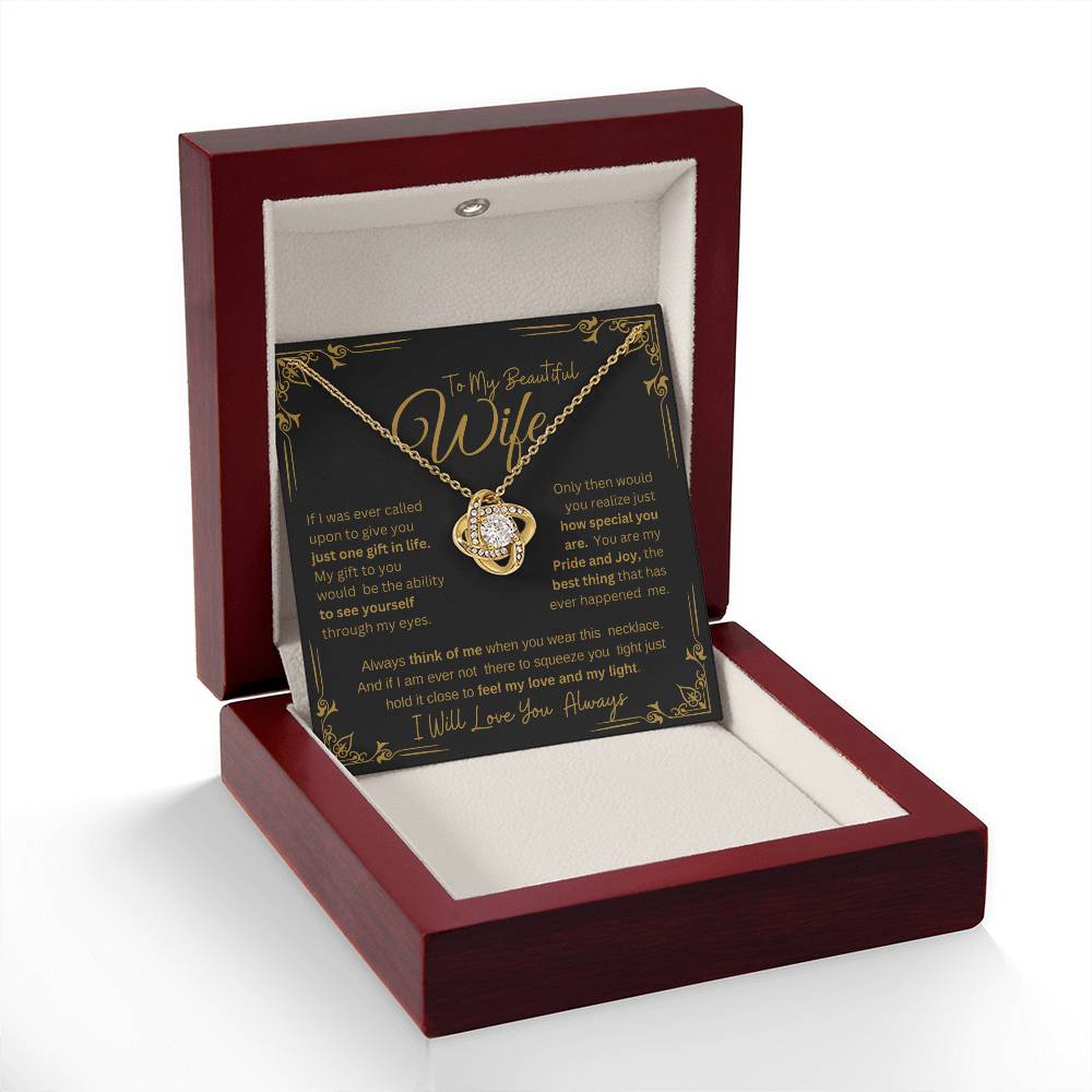I WILL ALWAYS LOVE YOU FOREVER | KNOT NECKLACE