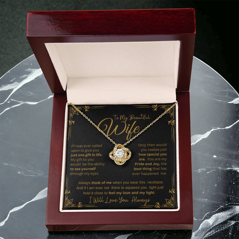 I WILL ALWAYS LOVE YOU FOREVER | KNOT NECKLACE