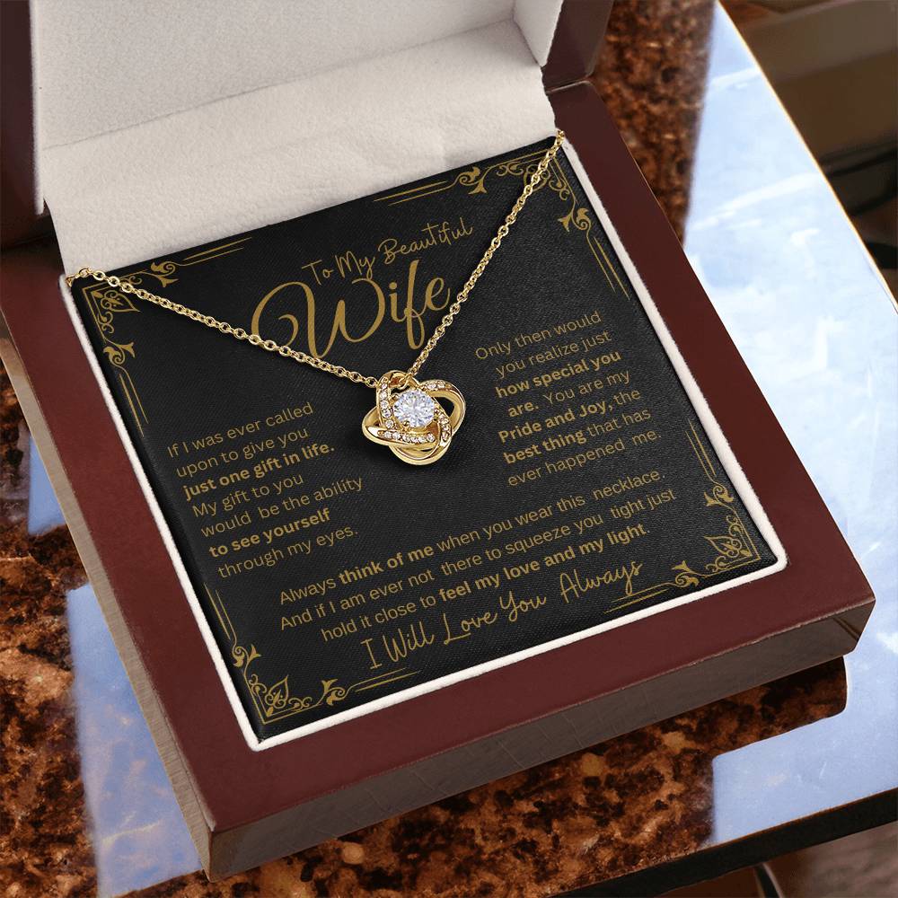 I WILL ALWAYS LOVE YOU FOREVER | KNOT NECKLACE