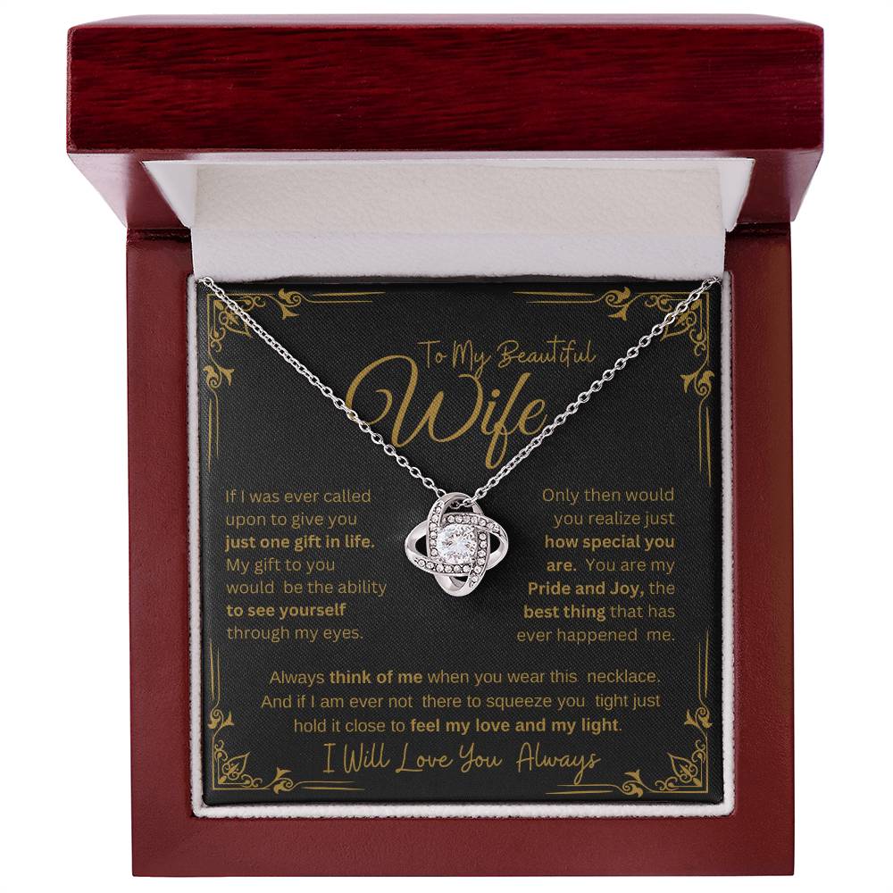 I WILL ALWAYS LOVE YOU FOREVER | KNOT NECKLACE