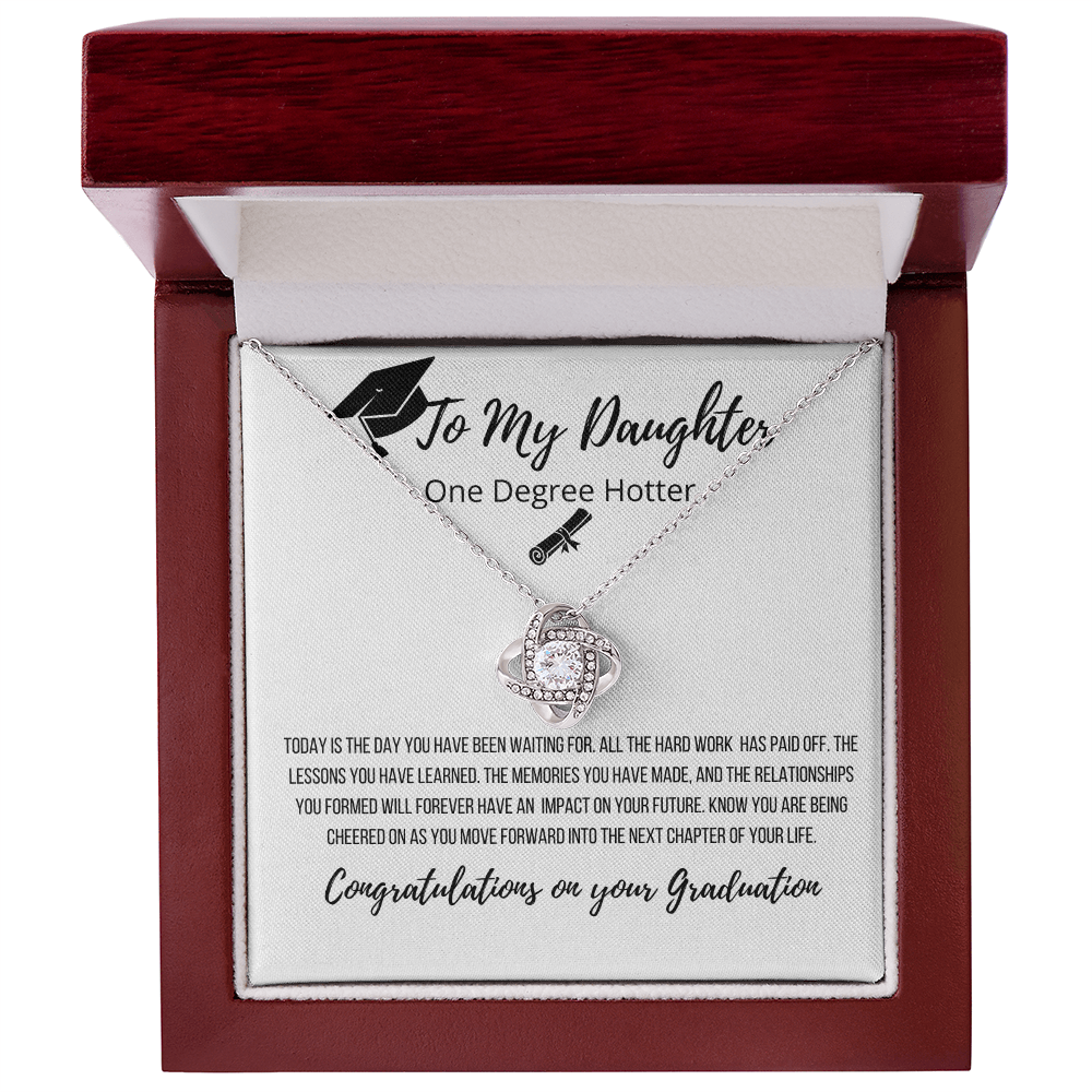 To My Daughter | Congratulations On Your Success Graduation Necklace