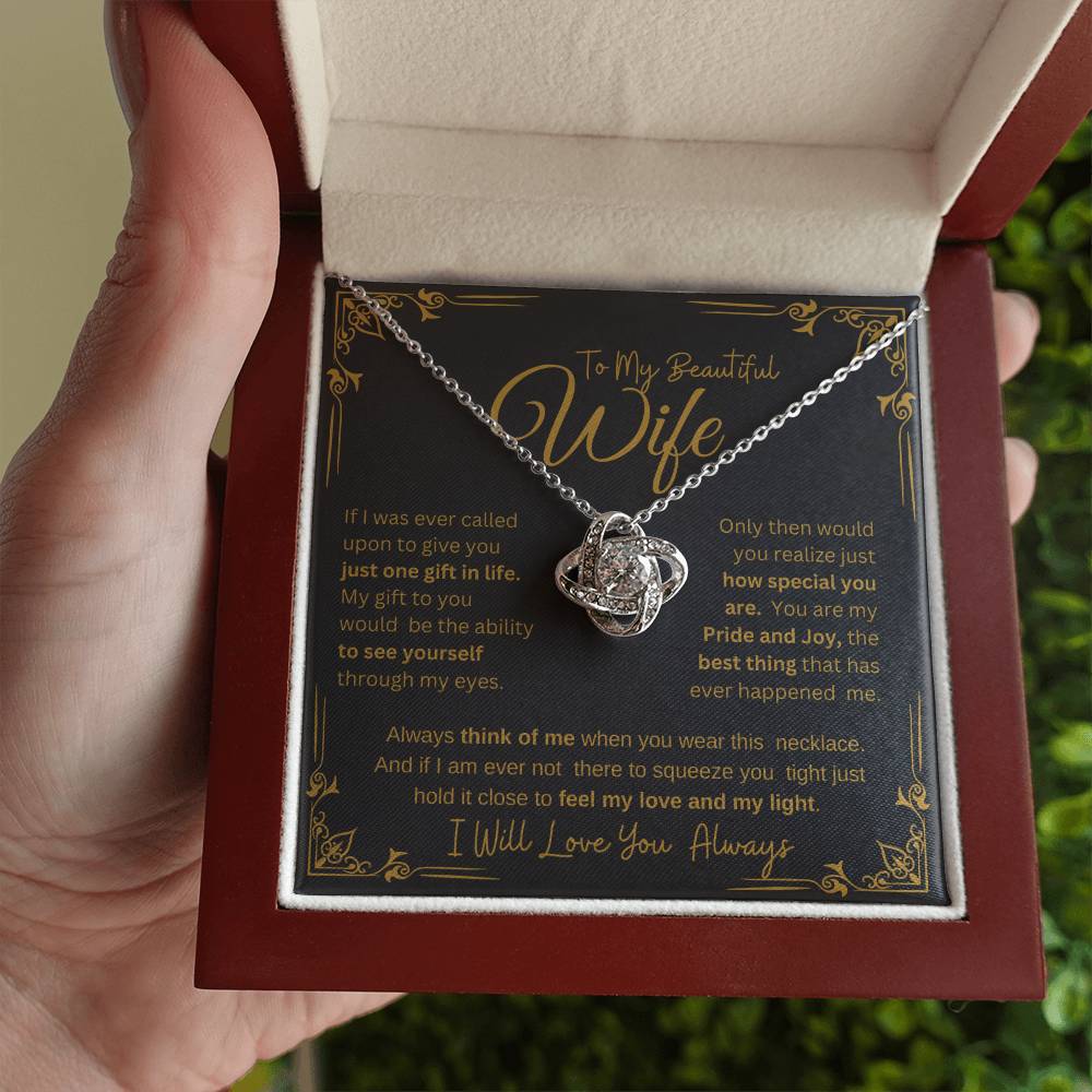 I WILL ALWAYS LOVE YOU FOREVER | KNOT NECKLACE