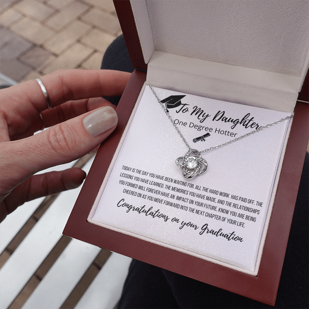 To My Daughter | Congratulations On Your Success Graduation Necklace