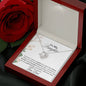 MY DAUGHTER YOU HAVE A HEART OF GOLD| LOVE KNOT NECKLACE