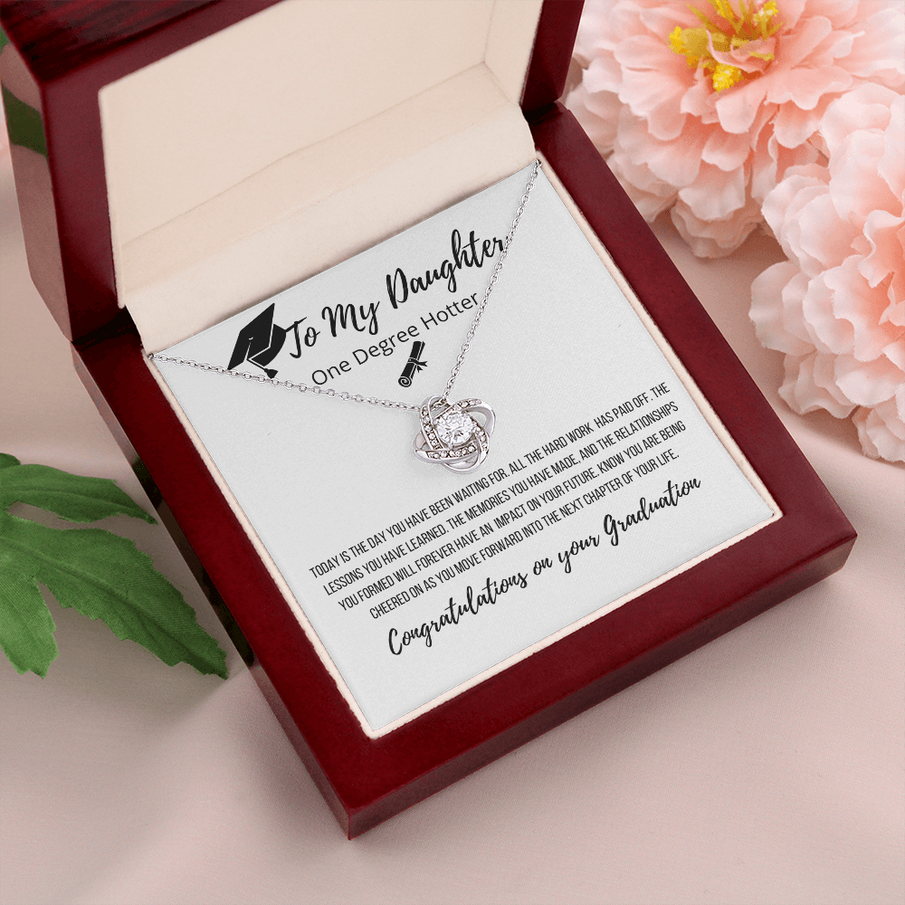 To My Daughter | Congratulations On Your Success Graduation Necklace