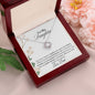 MY DAUGHTER YOU HAVE A HEART OF GOLD| LOVE KNOT NECKLACE