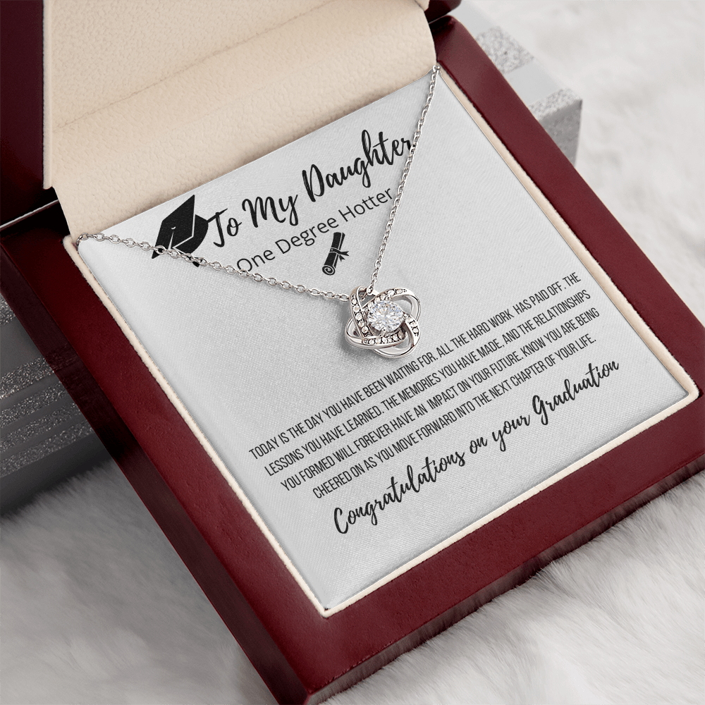 To My Daughter | Congratulations On Your Success Graduation Necklace