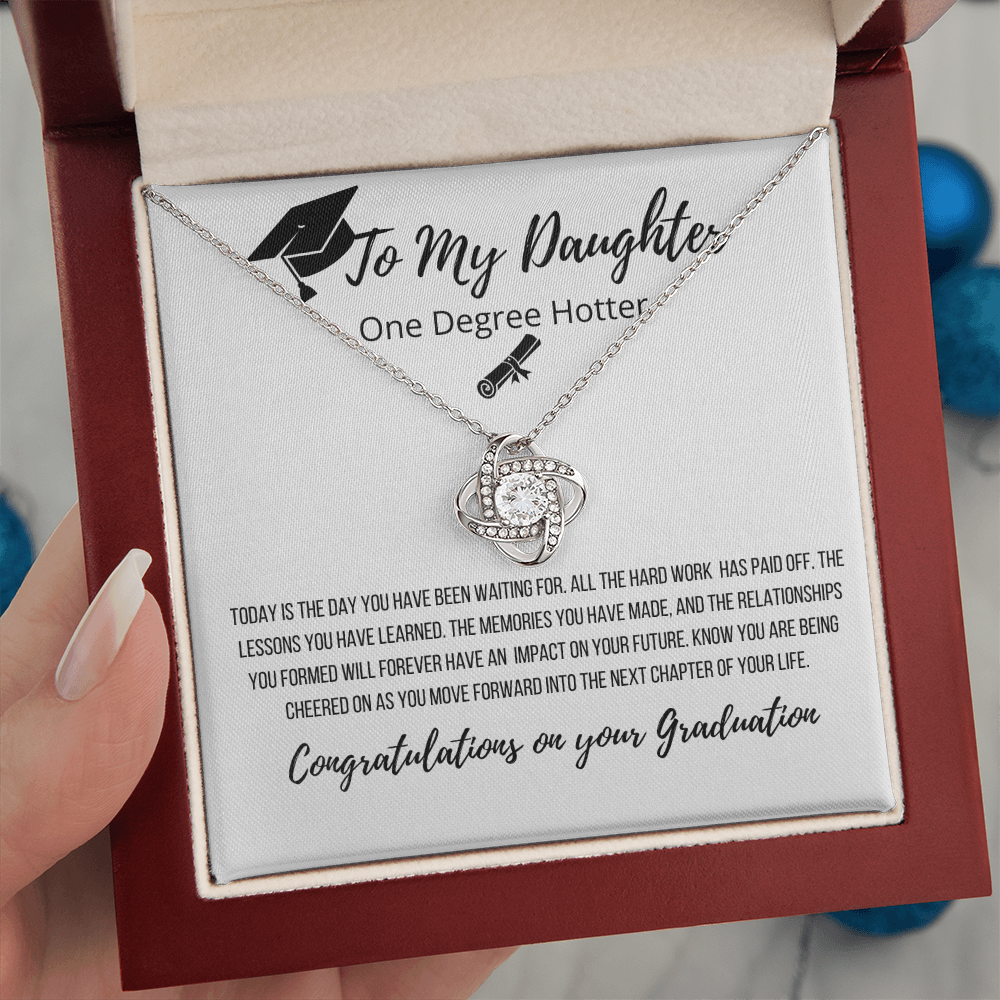 To My Daughter | Congratulations On Your Success Graduation Necklace